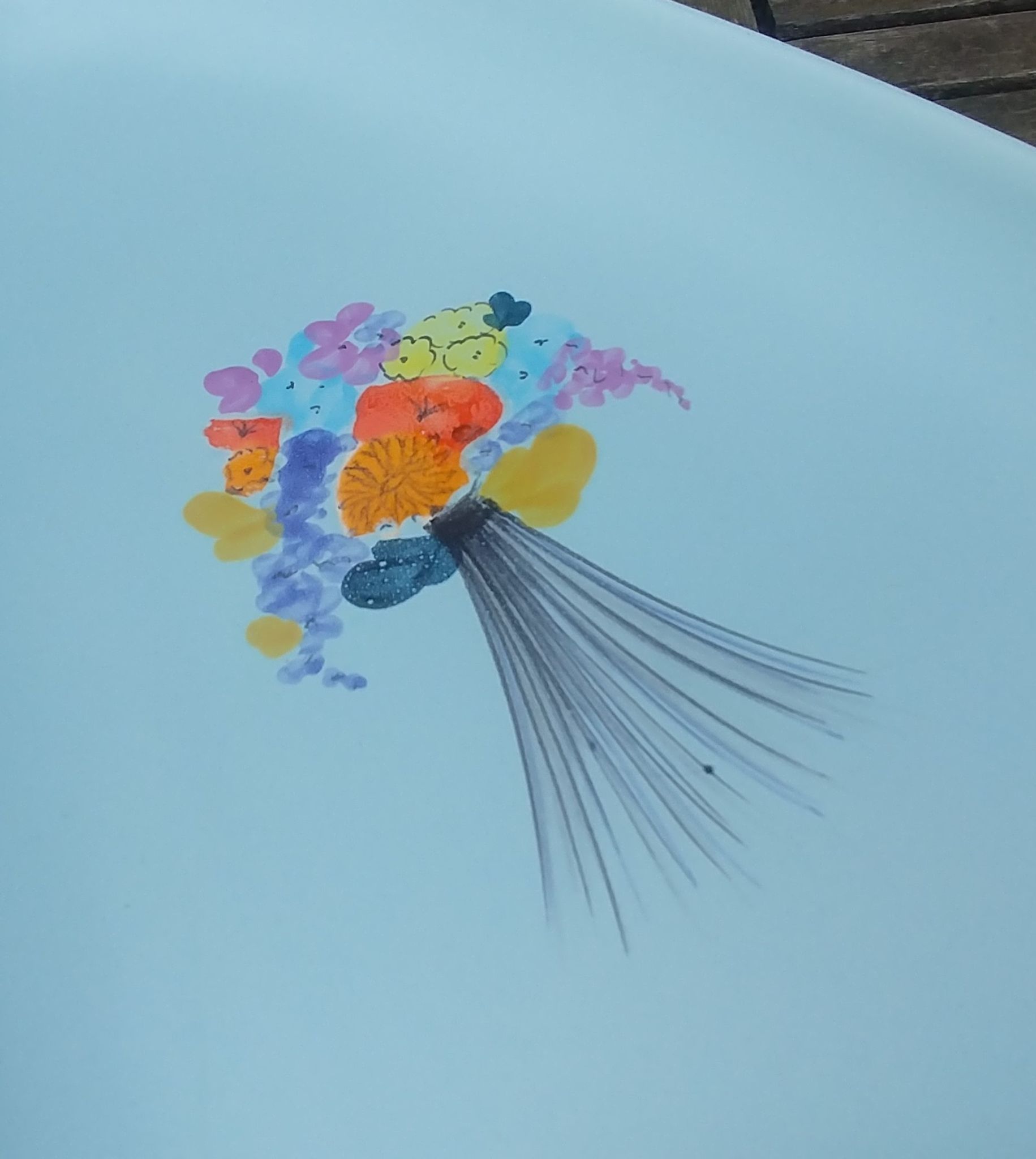 Ceramic dish from the faiencerie of M.B.F.A Pornic model sidonie blue