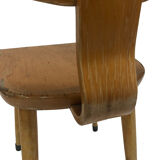 Chaise d'école en bois, Hollant 1960