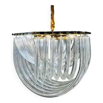 Lampadario trilobo Venini di Paolo Venini, anni '80
