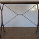 Bistro table 1900 oak tray