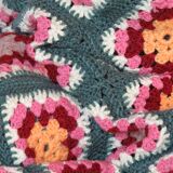 Couverture en crochet 70's - fait main-