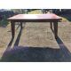 1960s oak dining table with integrated extensions.