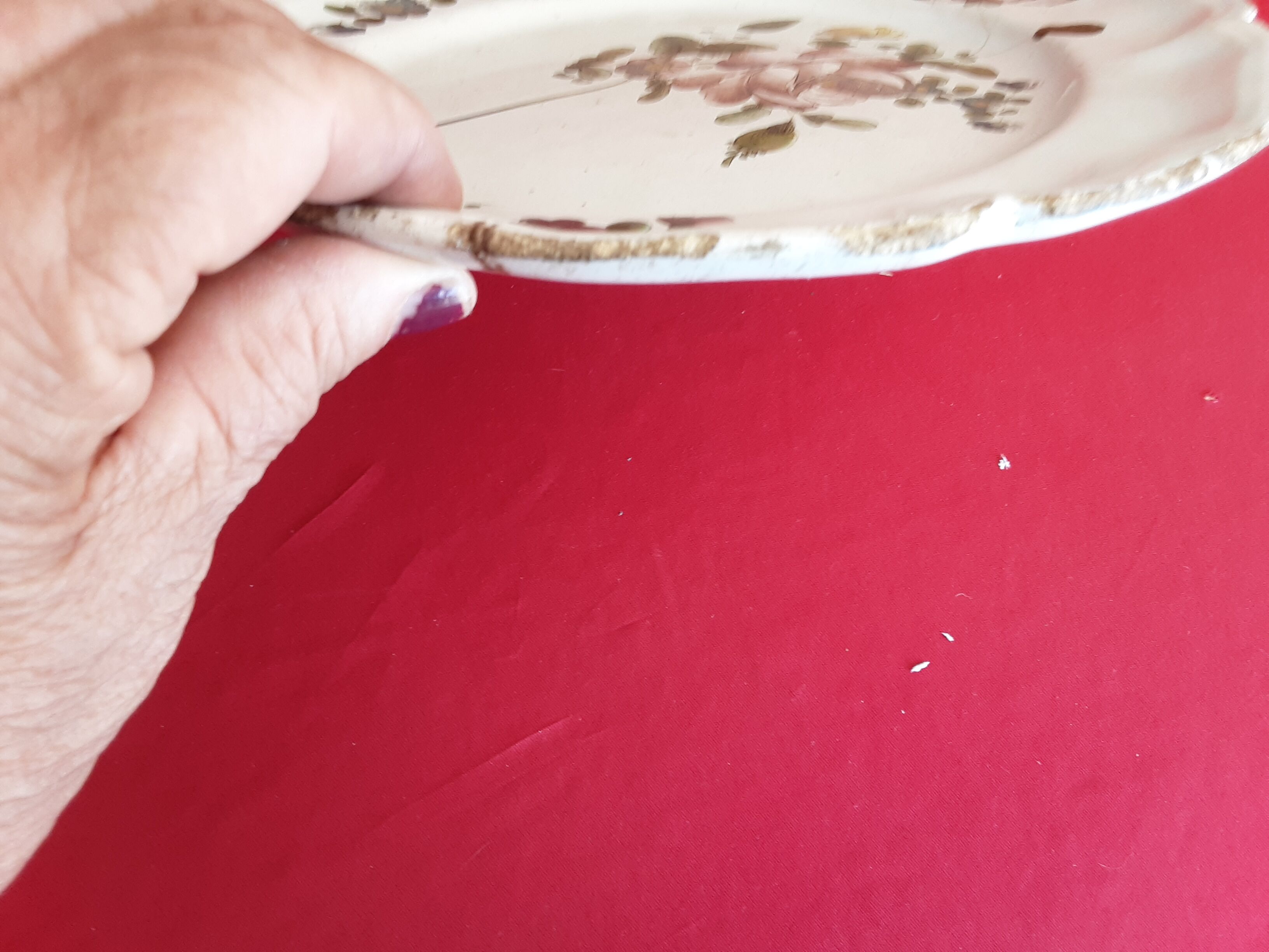 Old plate faience of strasbourg