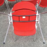 Set of 6 DSC 106 chairs by Giancarlo Piretti for Castelli