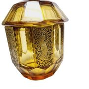 Art Deco oroplastic candy dish from Moser, Czechoslovakia, 1930s