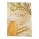 Signed pastel and watercolor painting of a Provençal landscape "the staircase"