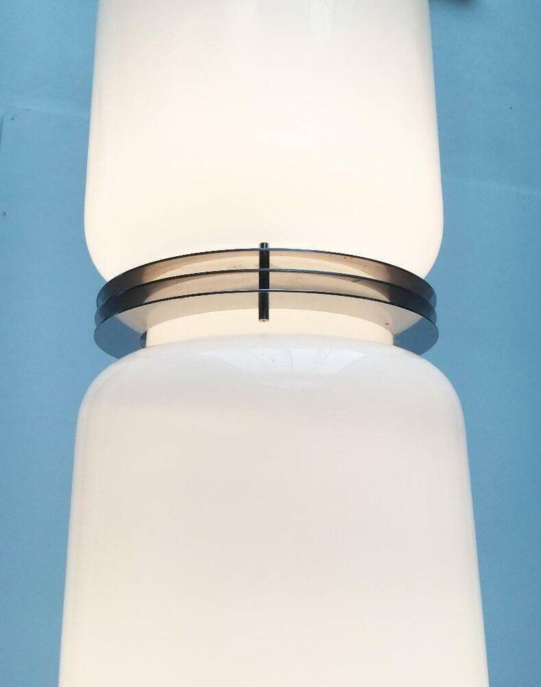 Mid-century Italian space age glass floor lamp from the 1960s.