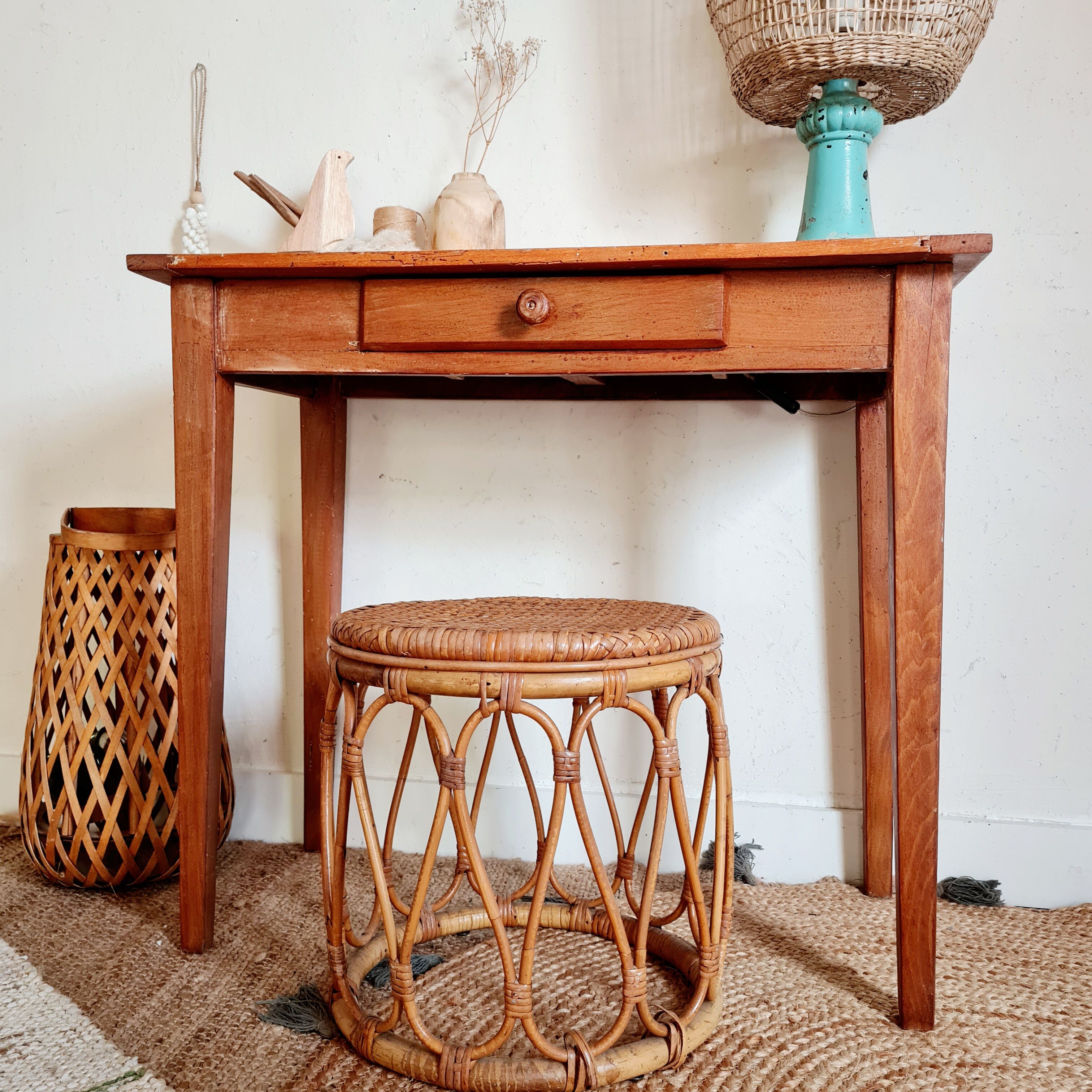 Table de ferme en bois ancienne