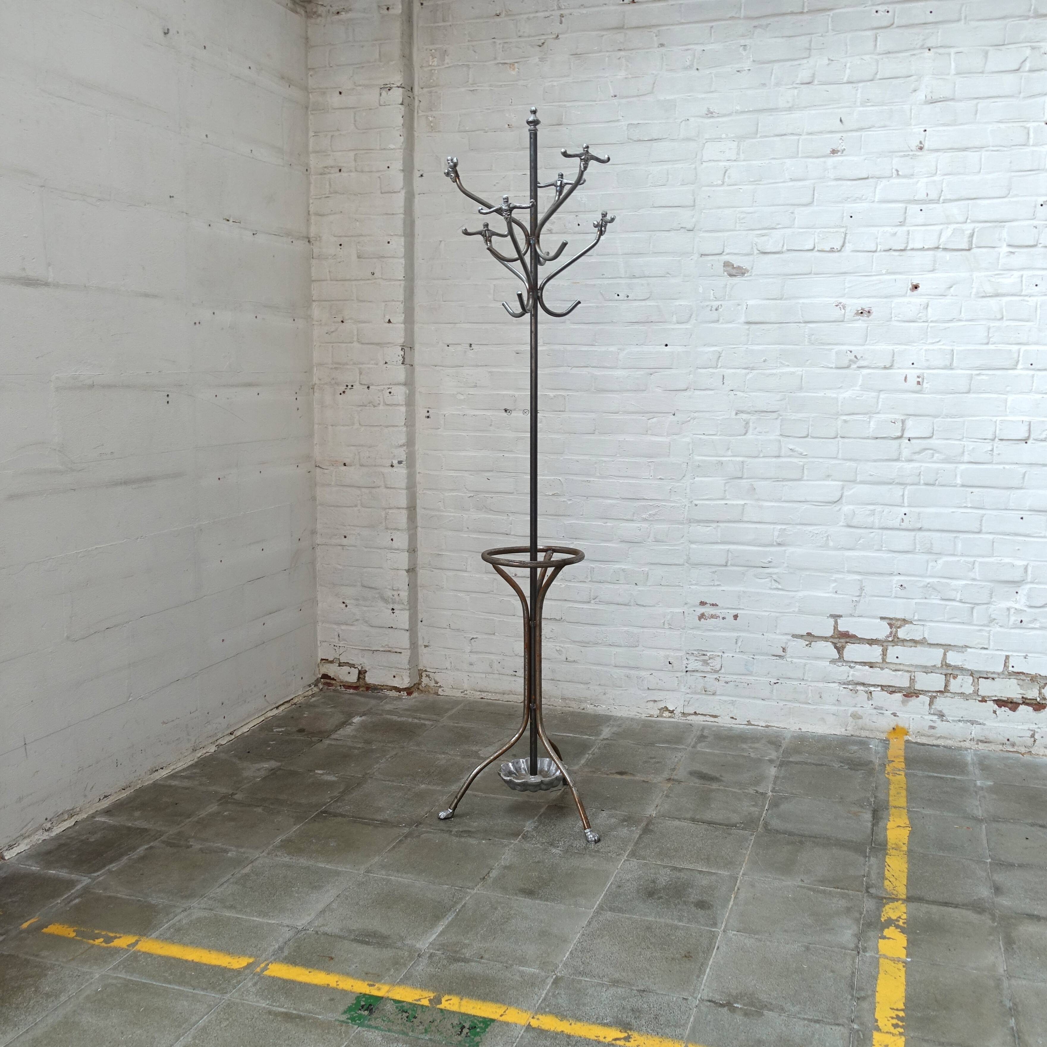 Vintage industrial coat rack