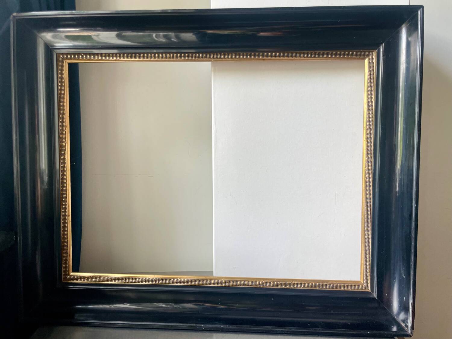 Antique Wooden Frame Black & Gold  62 cm x 49 cm