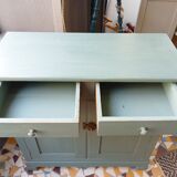 Parisian sideboard gray blue green