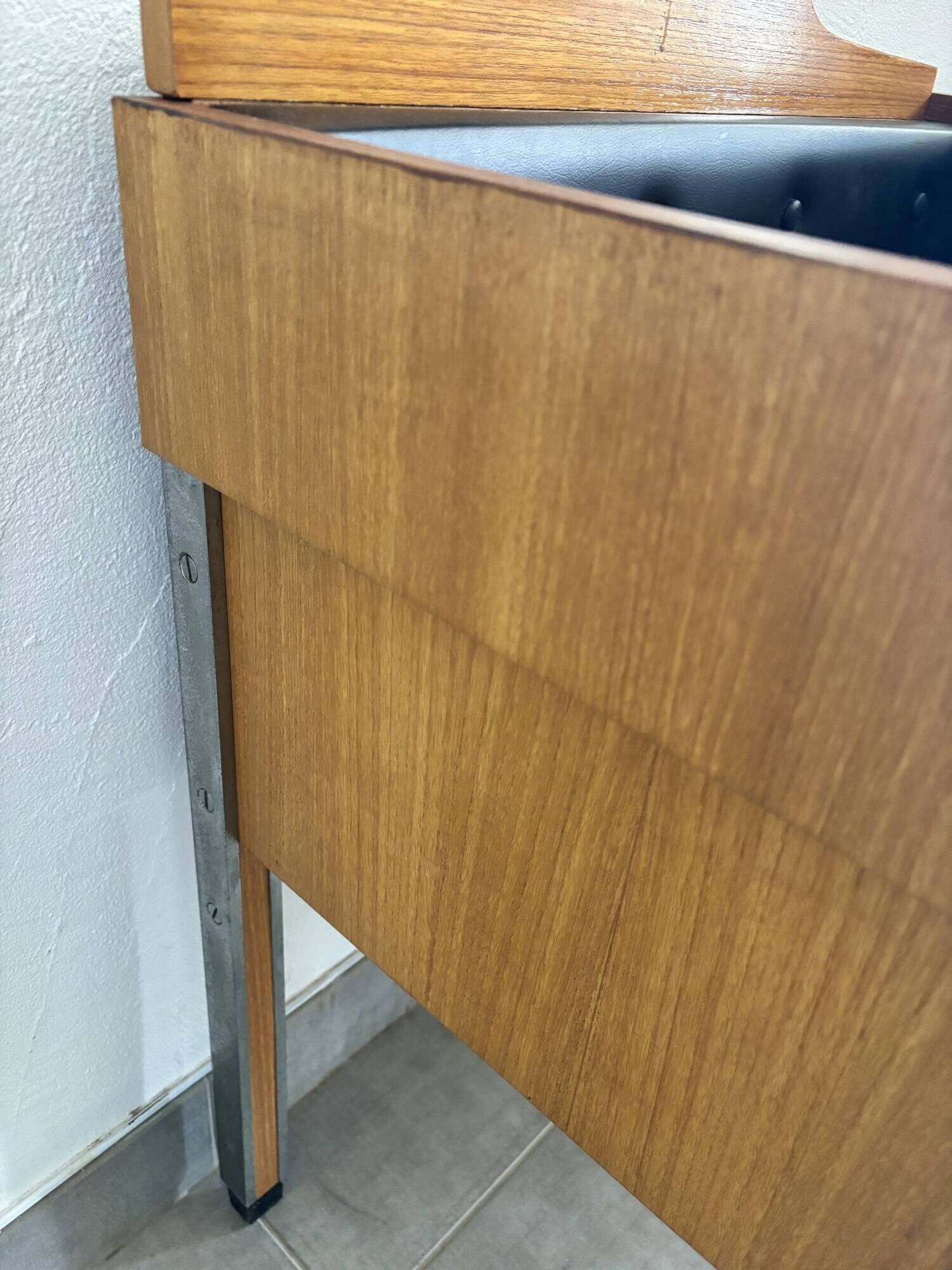 Coiffeuse scandinave vintage en teck, années 60