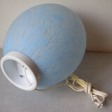 Lamp big egg in blue glass paste deco office living room