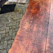 Commode en bois de burl vintage