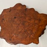 Table basse tronc d'arbre année 60