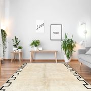 Tapis marocain moderne blanc 90x150cm