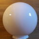 Globe 25cm en verre blanc