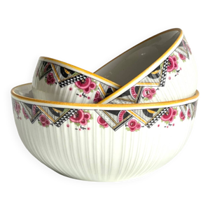 Saladiers mehun décor - art deco