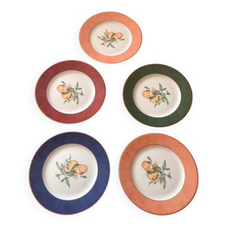 Assiettes desserts porcelaine Haviland