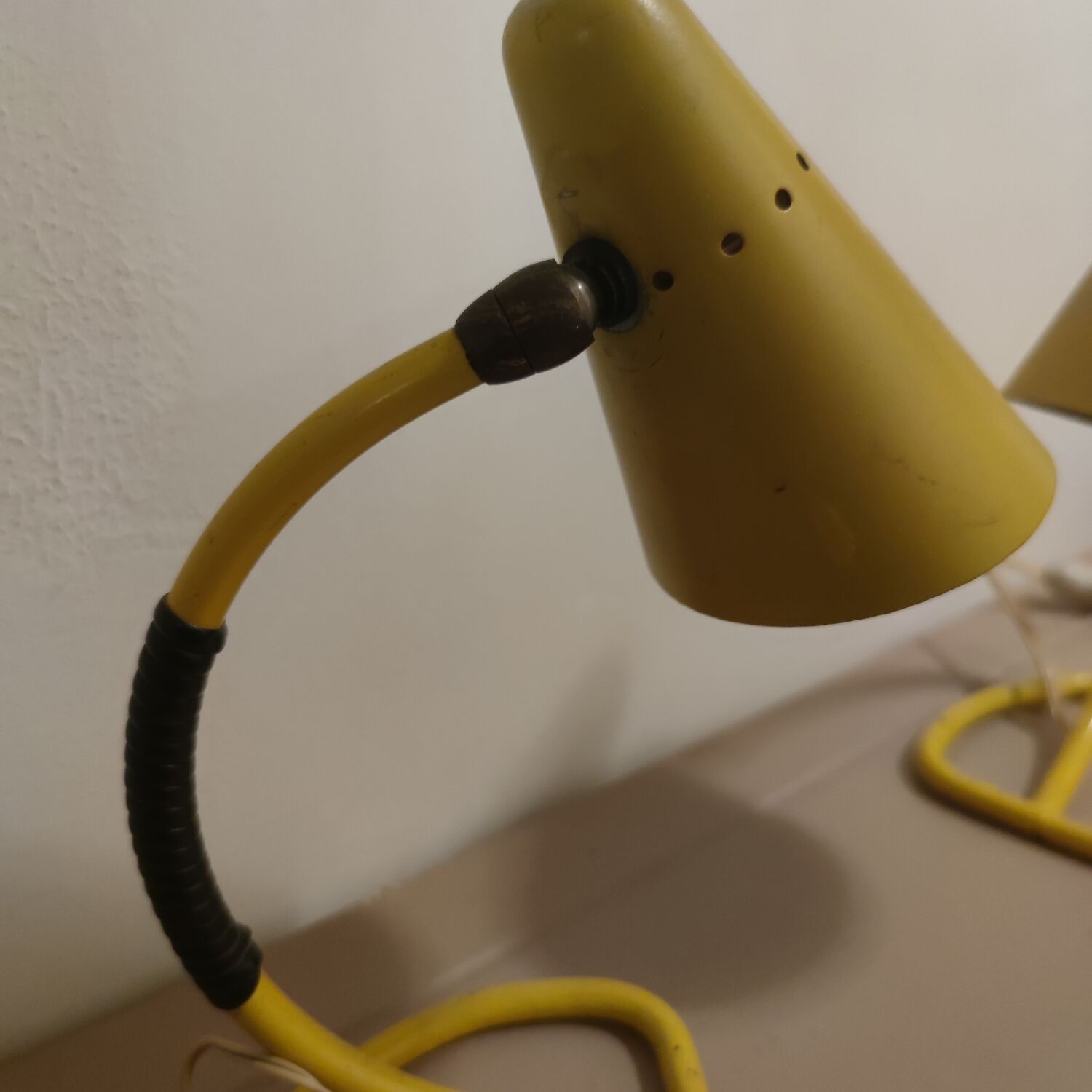 Lot 2 vintage lamps 1950s