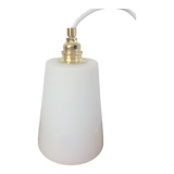 Lamp in white frosted glass