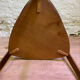 Tripod side table Bow Wood by Steiner