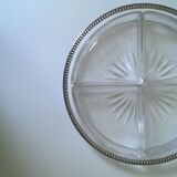 Aperitif tray in crystal and silver 950