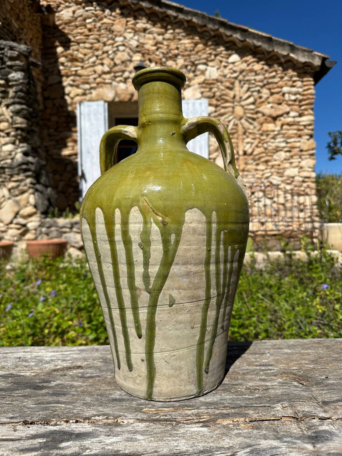 Ancient 19th-century terracotta jug