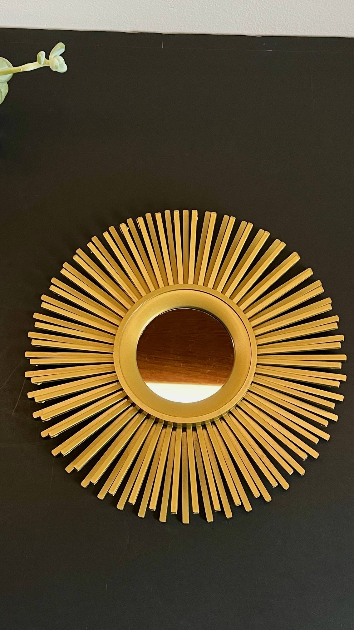 Mirror golden sun vintage style