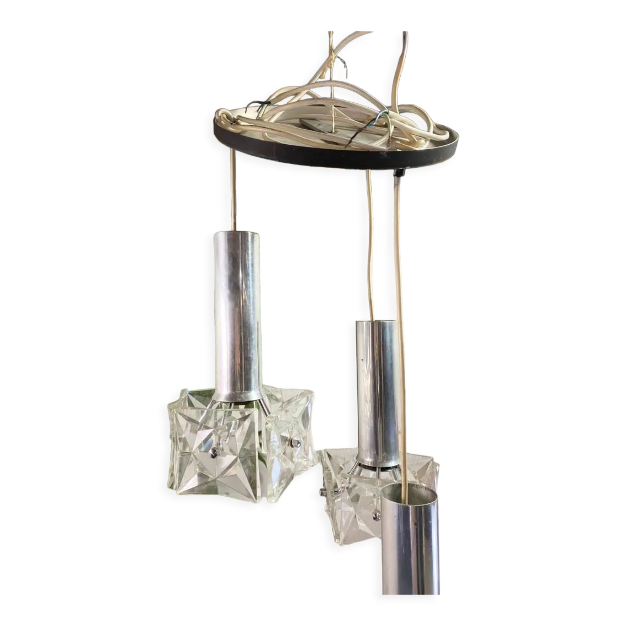 Chandelier, vintage suspension cascading kinkeldey