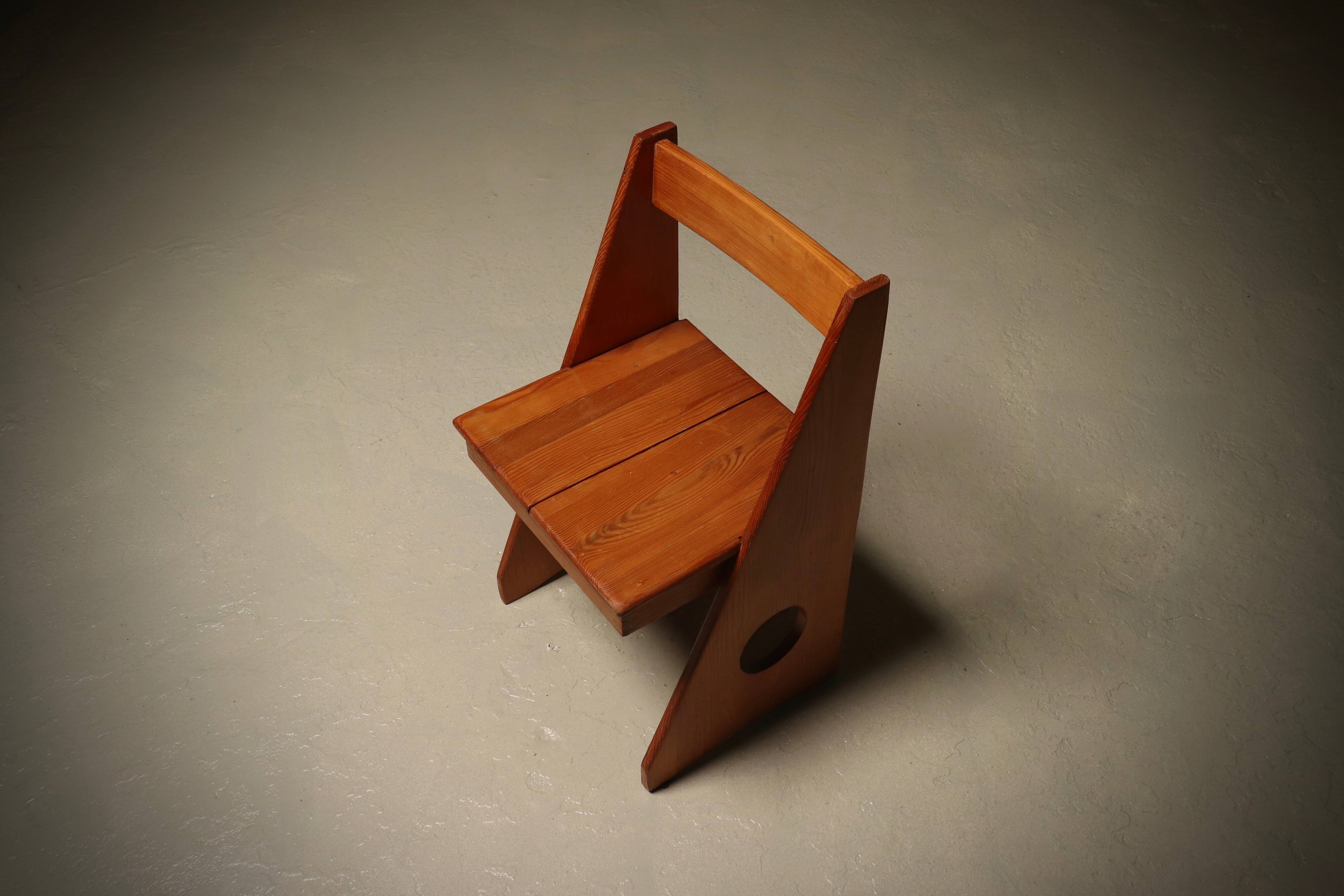 Pine Accent Chair by Gilbert Marklund for Furusnickarn AB 1970s