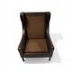 Leather wingback chair