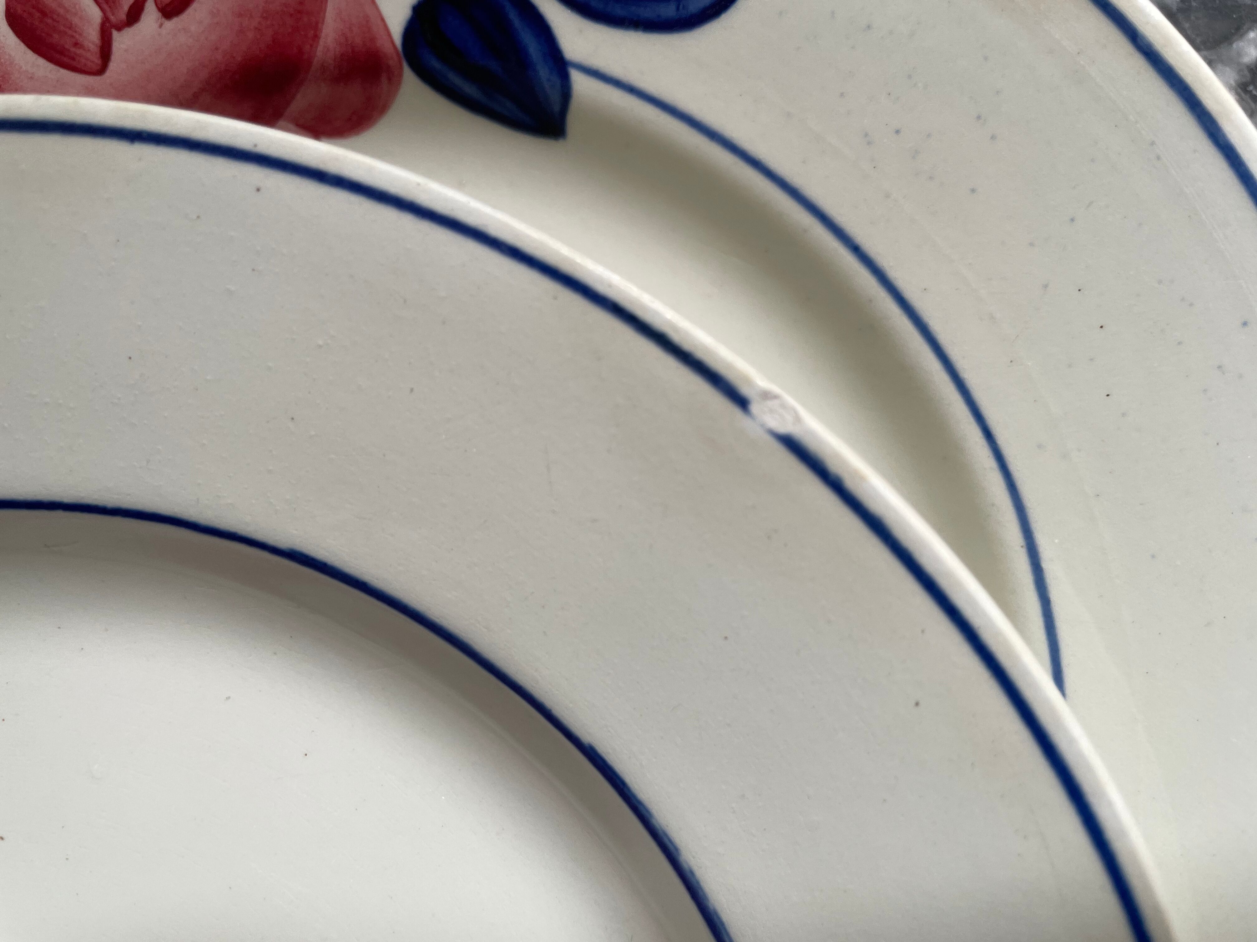 HBCM Rose Decorated Dessert Plates