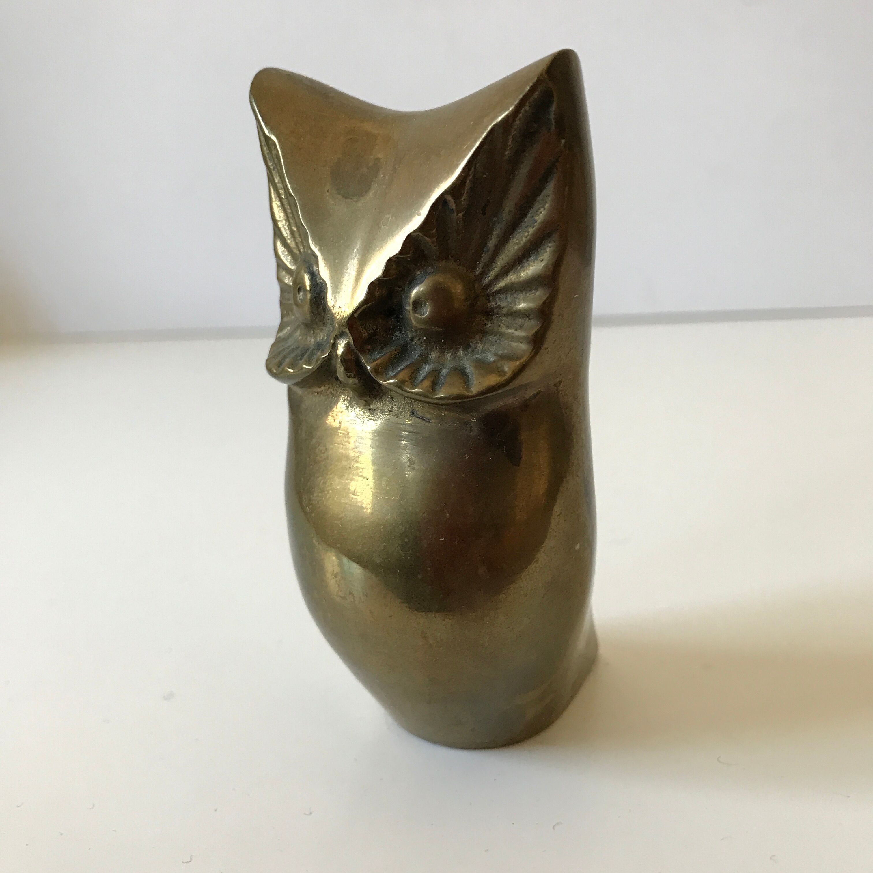 Vintage brass owl