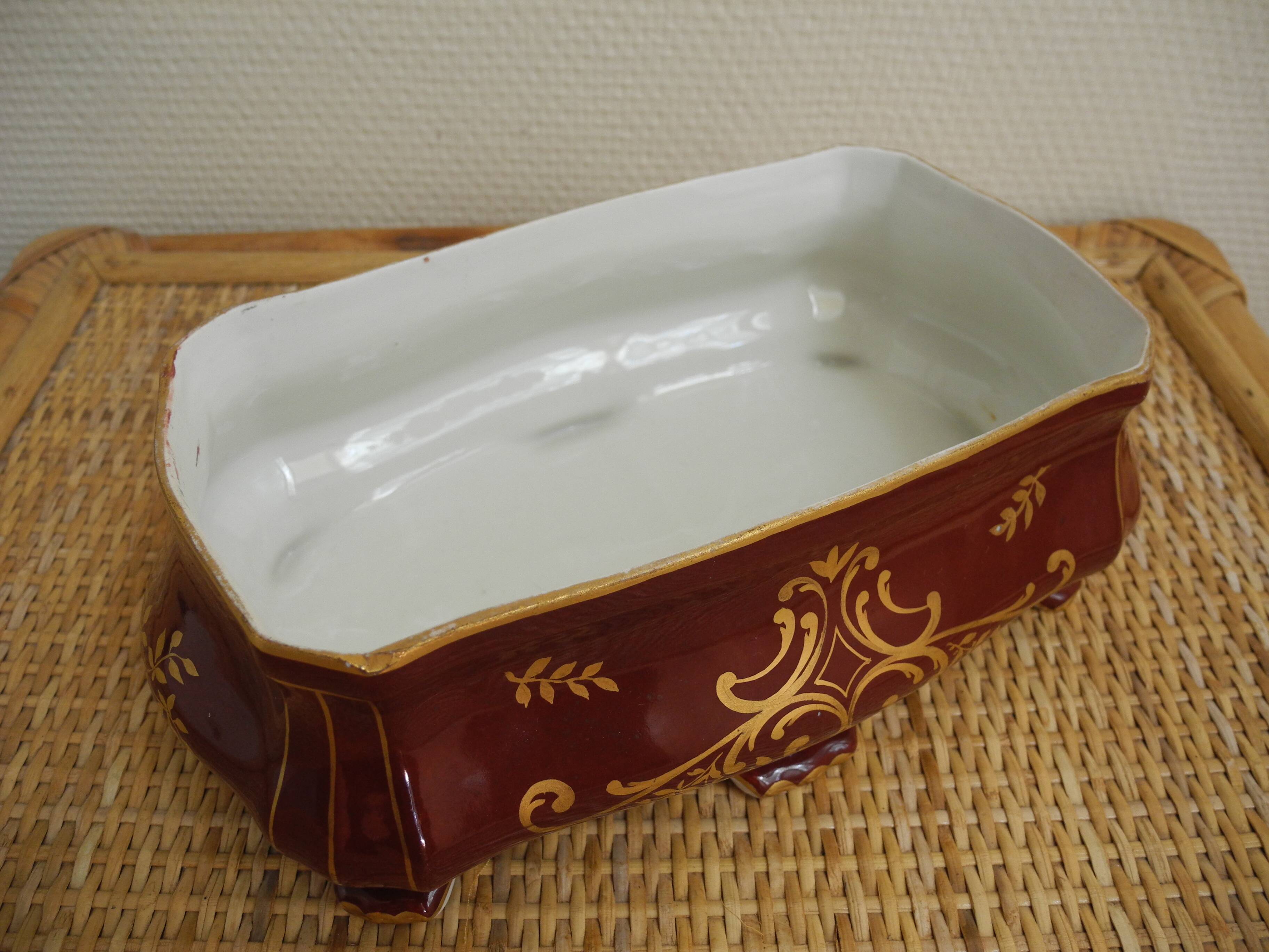 old french earthenware planter 40s