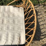 Rattan basket bed