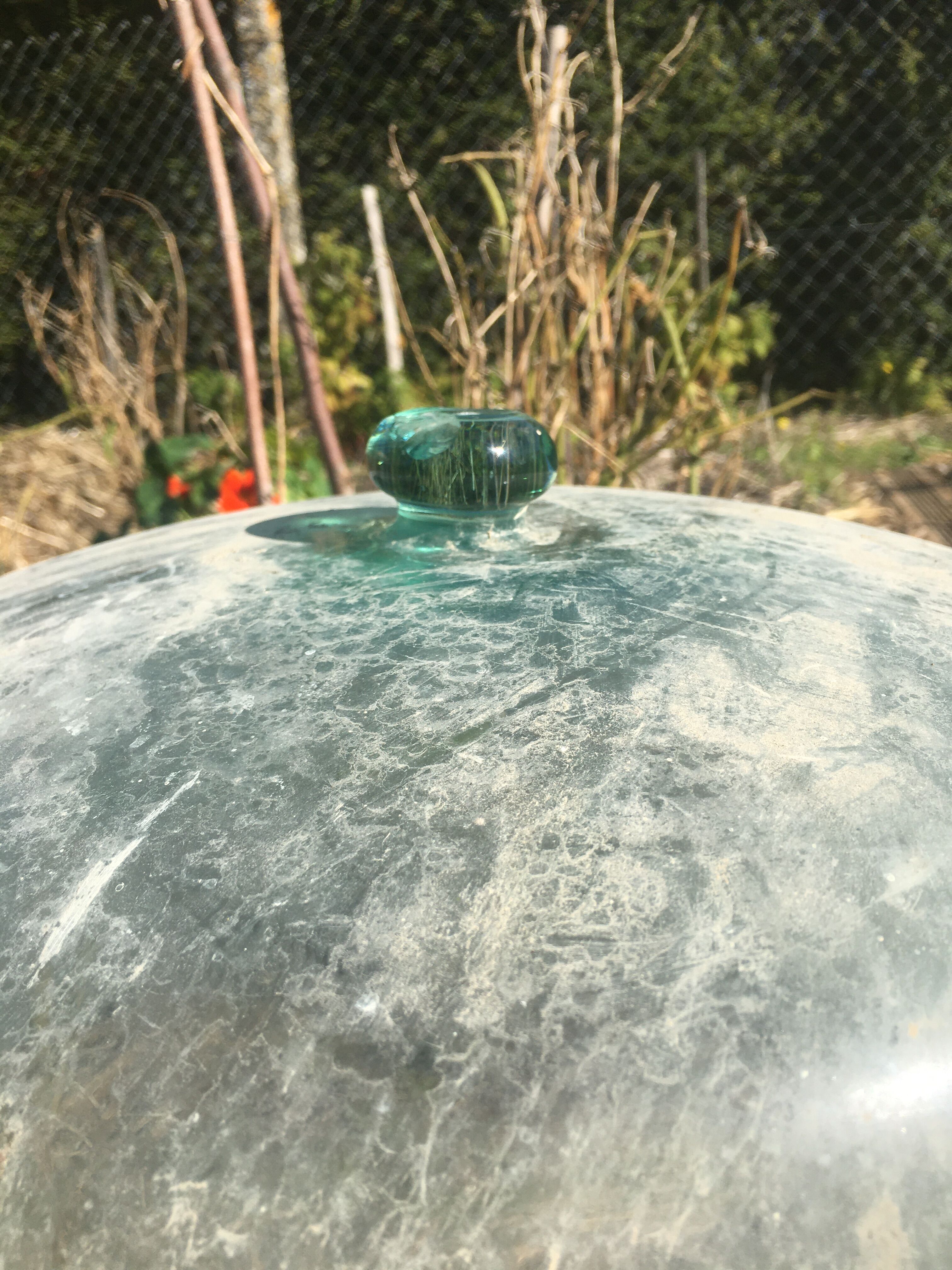 Garden bell in blown glass IXX s