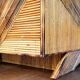 Rattan marquetry chest