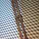 Paire de skis anciens en bois 208cm