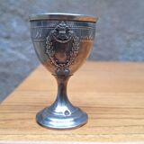 Late 19th century silver egg cup