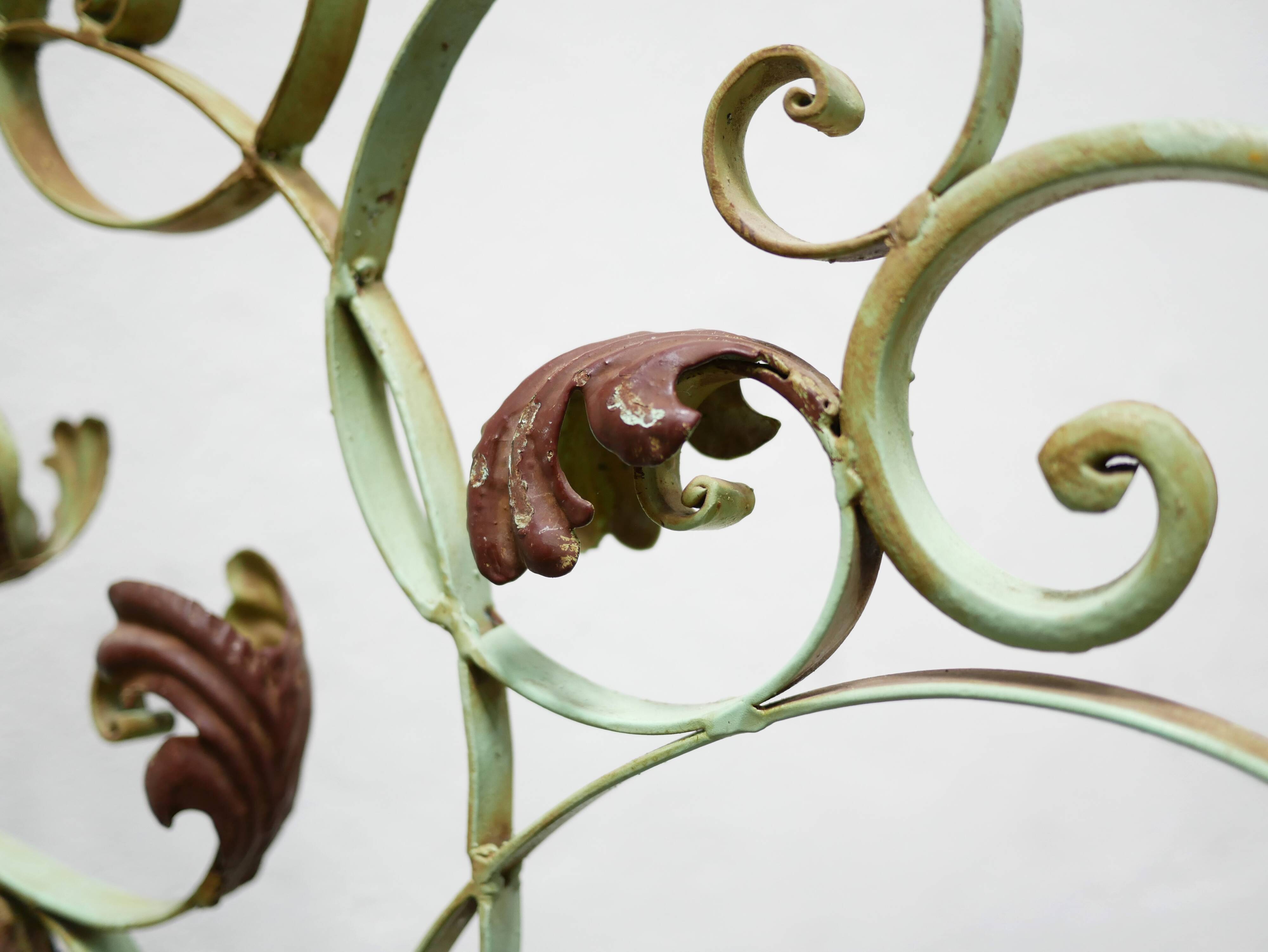 Antique art deco wrought iron screen