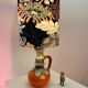Lampe de table des années 70 upcyclée à partir d'un vase Jopeko