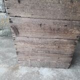 Rustic wooden craft shelf