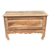 18th-century stripped chest in solid walnut