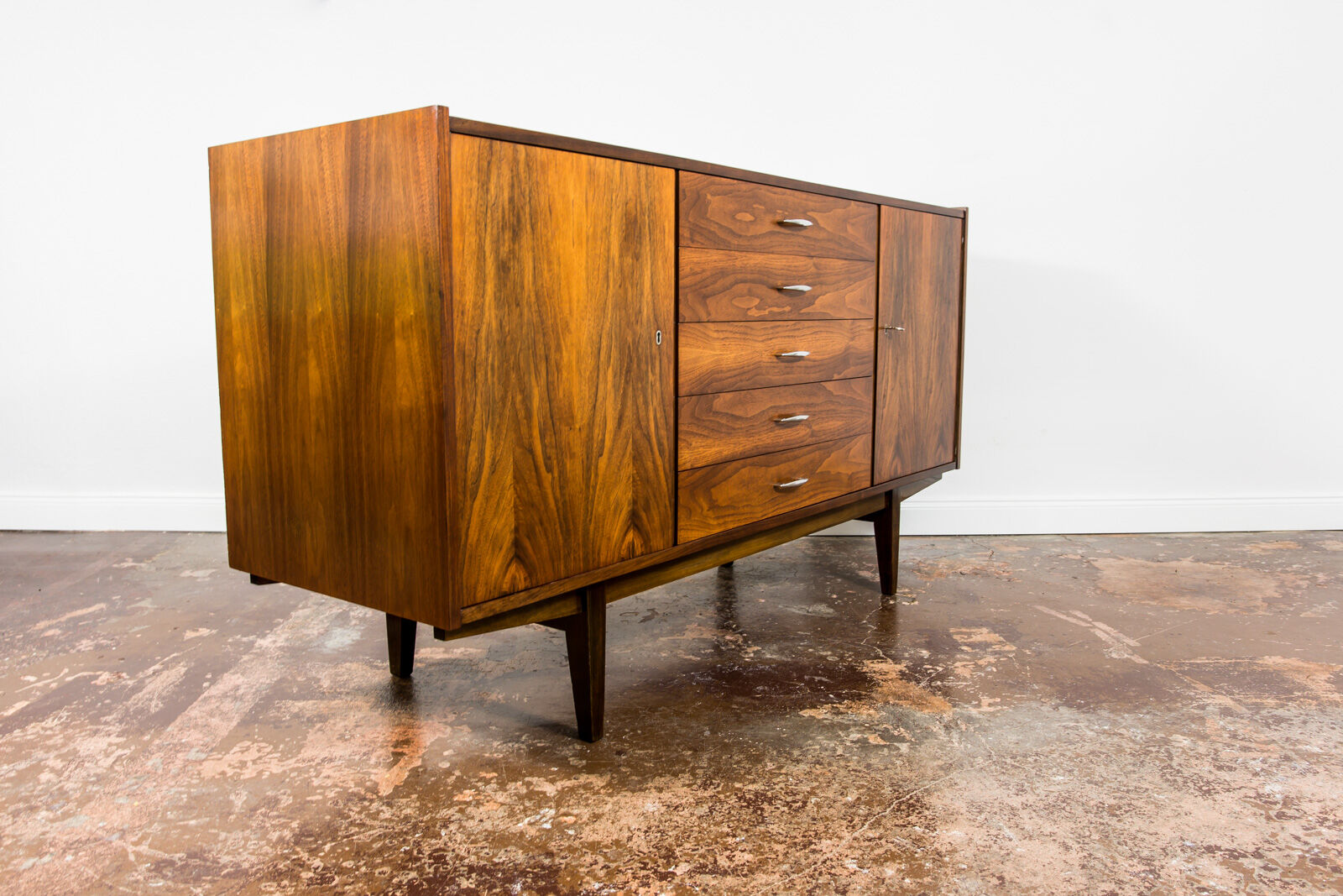 Mid century walnut sideboard, 1960s