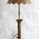 Pair of brass candlesticks lamps