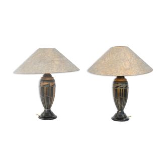Pair of Art Deco style lamps