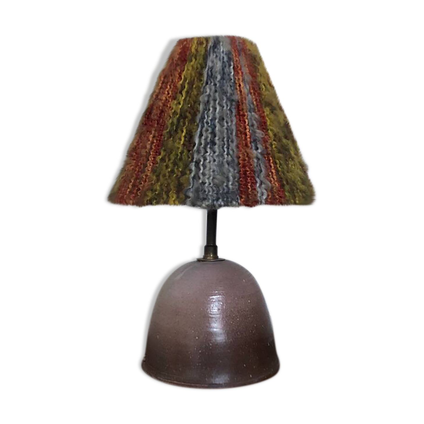 Ceramic and wool lamp