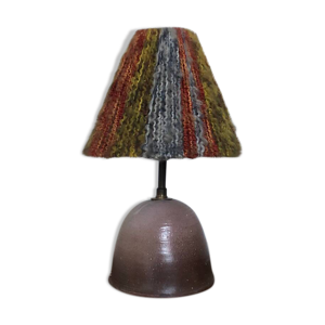 Lampe en céramique et - laine