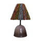 Ceramic and wool lamp